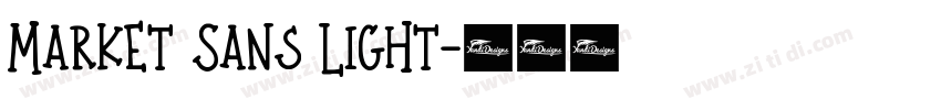Market Sans Light字体转换